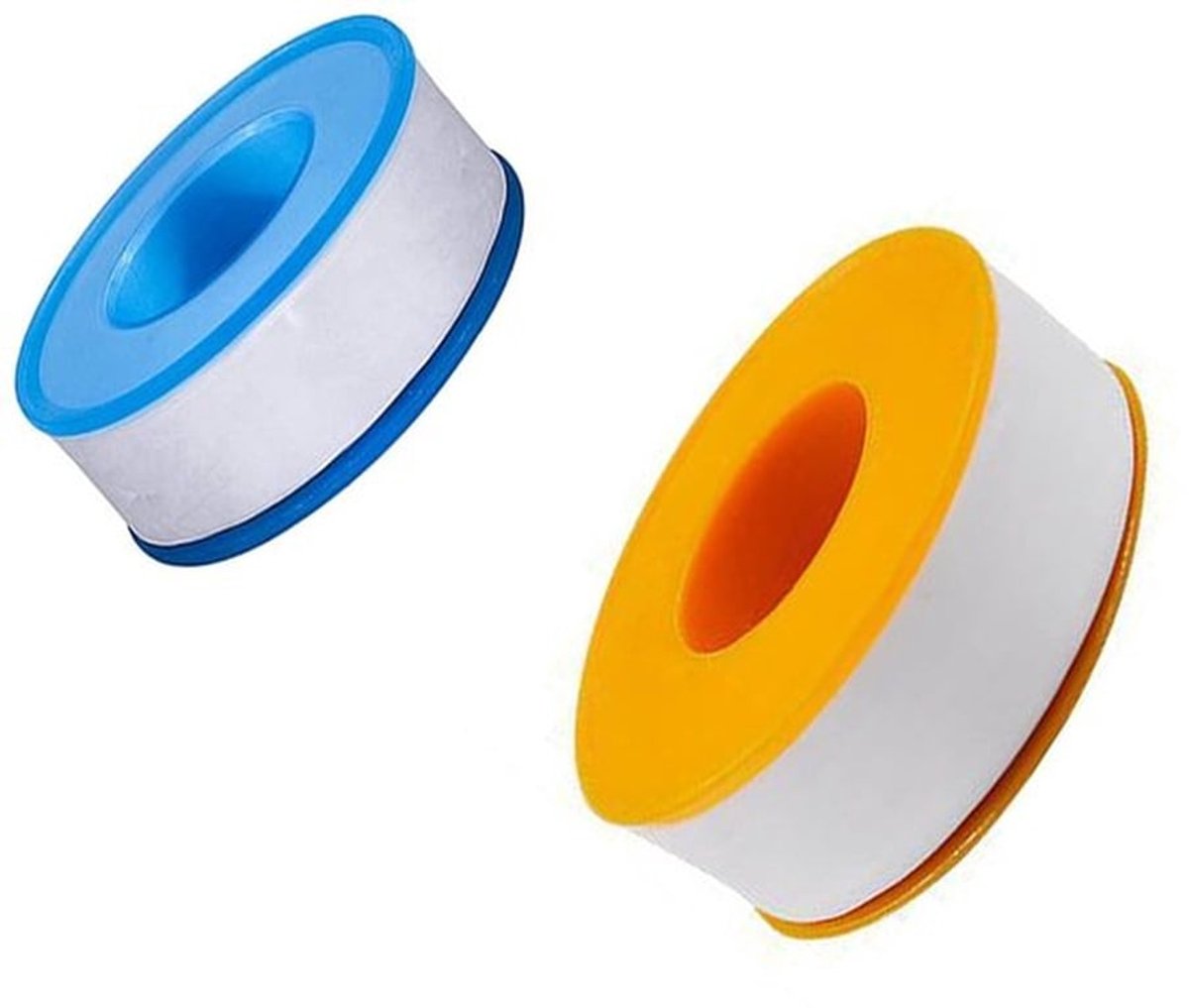 20 Stukken Brede Industriële PTFE-tape voor Lucht- en Waterdraadafdichting - Hoekstopkraan Snel te Openen Kraanafdichting (2 Kleuren)