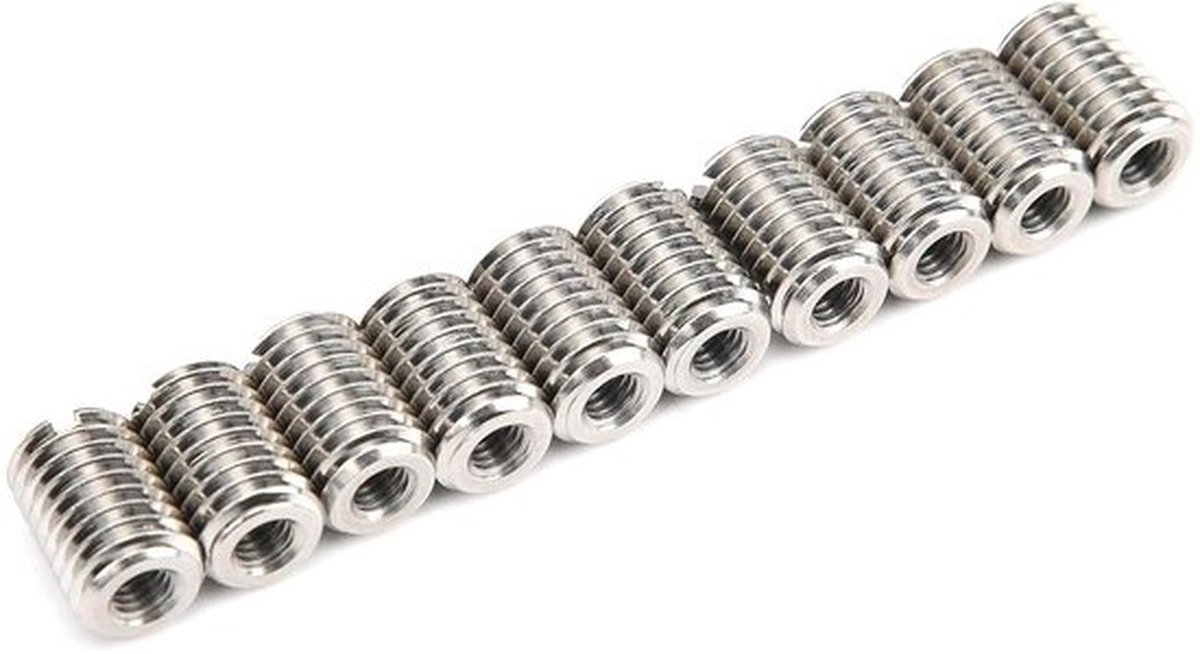 Draadadapter M5 M10 - Schroefdraadborginzetstukken - Roestvrijstalen Hulscomponenten - Reparatiegereedschap - Inzetmoerreductiemiddel - Standaard Schroefdraadsleuf - Geschikt voor - Kleur of model.