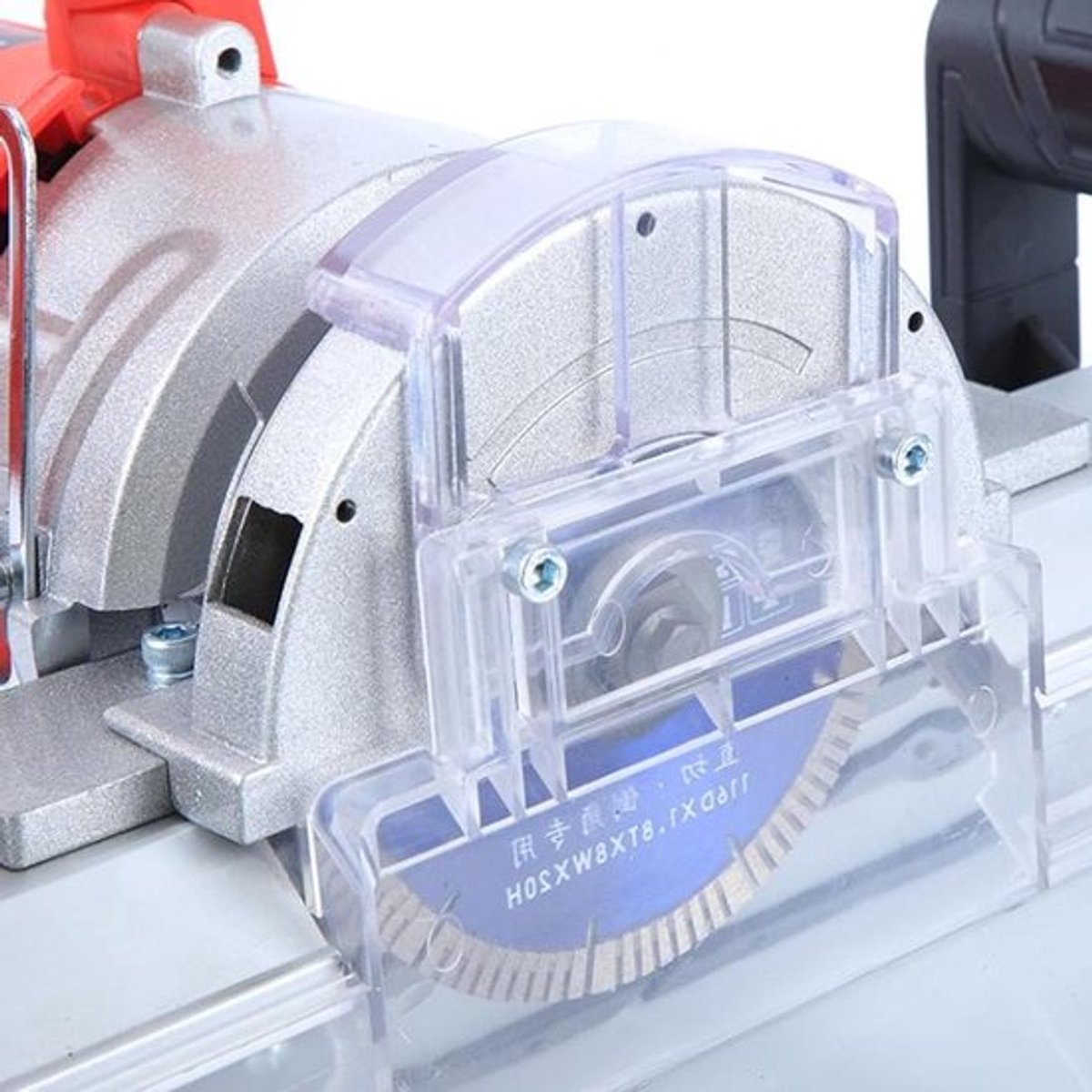 Professionele Tegelafschuiner voor 45 Graden Hoeken met Zaagblad, 13000RPM en 1200W Vermogen, Inclusief 12V Waterpomp voor Keramische Tegels en Bevelen van Randen