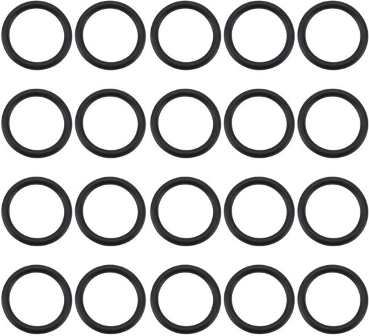 O-ring 50 Stuks - Afdichting Waterpomp - Rubber - Compatibel met AL-KO/Colapz/Dometic - Buitendiameter 17 mm - Lekvrije Afdichting