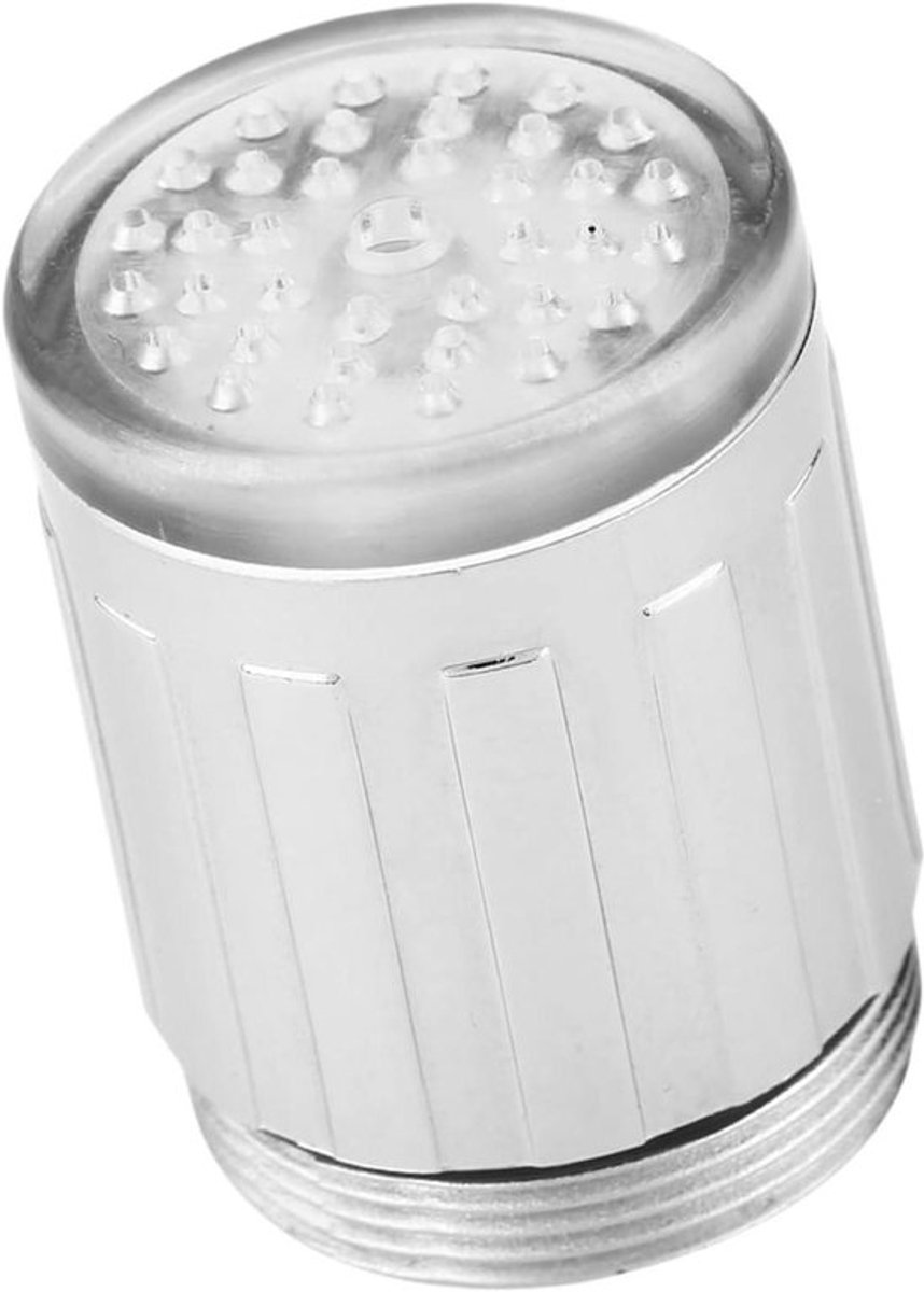 Led Waterkraan Temperatuurdetectie Kleur Veranderende Led Licht Waterkraan Roestvrijstalen Hardware Kraan Voor Gootsteen Badkamer Keuken - 3 Kleuren