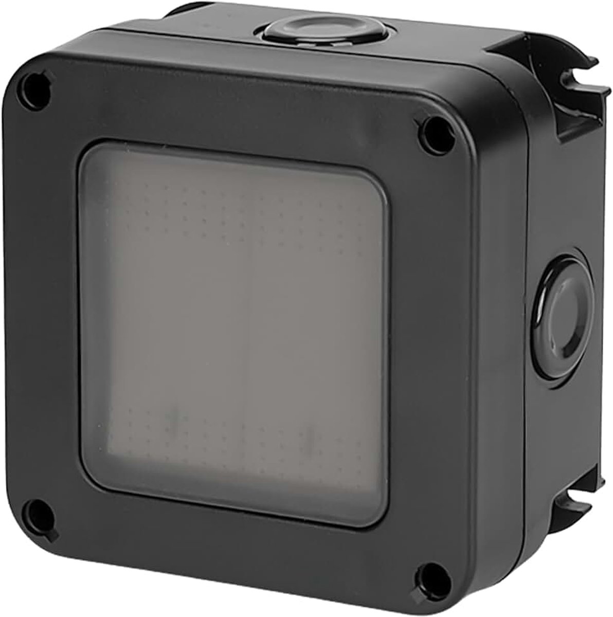 Lichtschakelaar voor buiten: IP66 waterdichte schakelaar, voor buiten, 16 A outdoor schakelaar met waterdichte siliconen film, verwisselbare schakelaarvelden, lichtschakelaar voor buiten