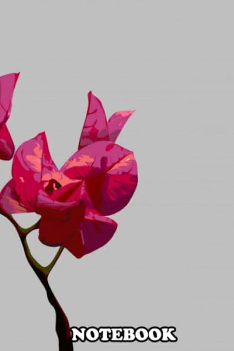 Vectorart Flower Commission Me, Journal for Writing, College Ruled Size 6" x 9", 110 Pages