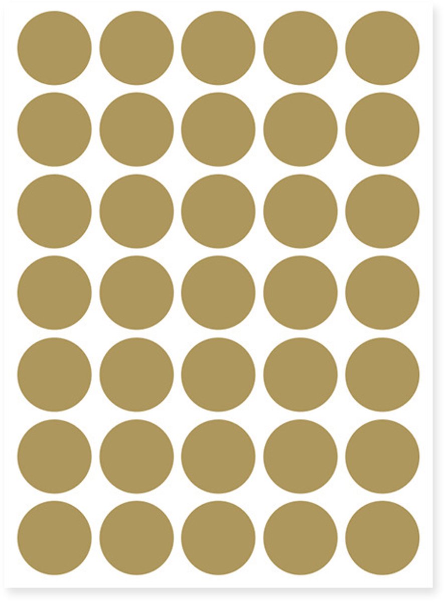 20 vellen rond zelfklevend papier van 10 mm – 10 kleuren, 4008 stippen | Zelfklevende stiften,goud,25MM