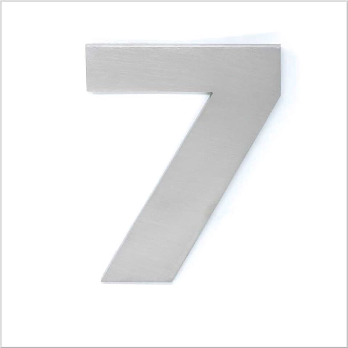 Numero de Acero Inoxidable, Instalacion Adhesiva Incluida, Tamaño 120mm, Para Portal, Para Casa, Especial para Exterior, De Acero 316 Calidad muy Superior al 304.