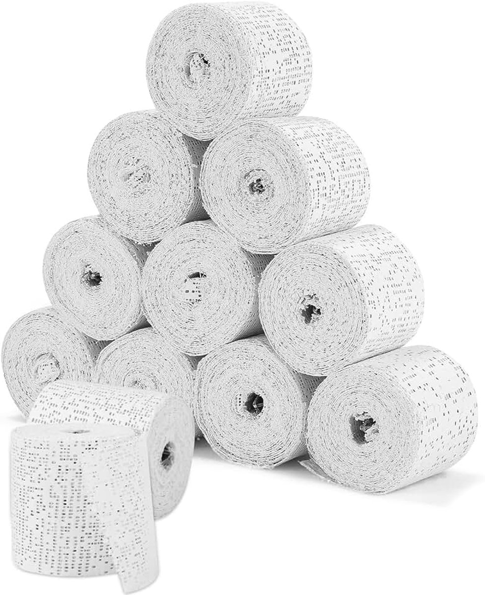 12 rollen gipsverband 3 m x 5 cm, set voor babybuikafdrukken en doe-het-zelf knutselen | Flexibele gipsrollen voor het maken van zwangerschapsafdrukken, eenvoudig te verwerken voor creatieve modelleringsprojecten
