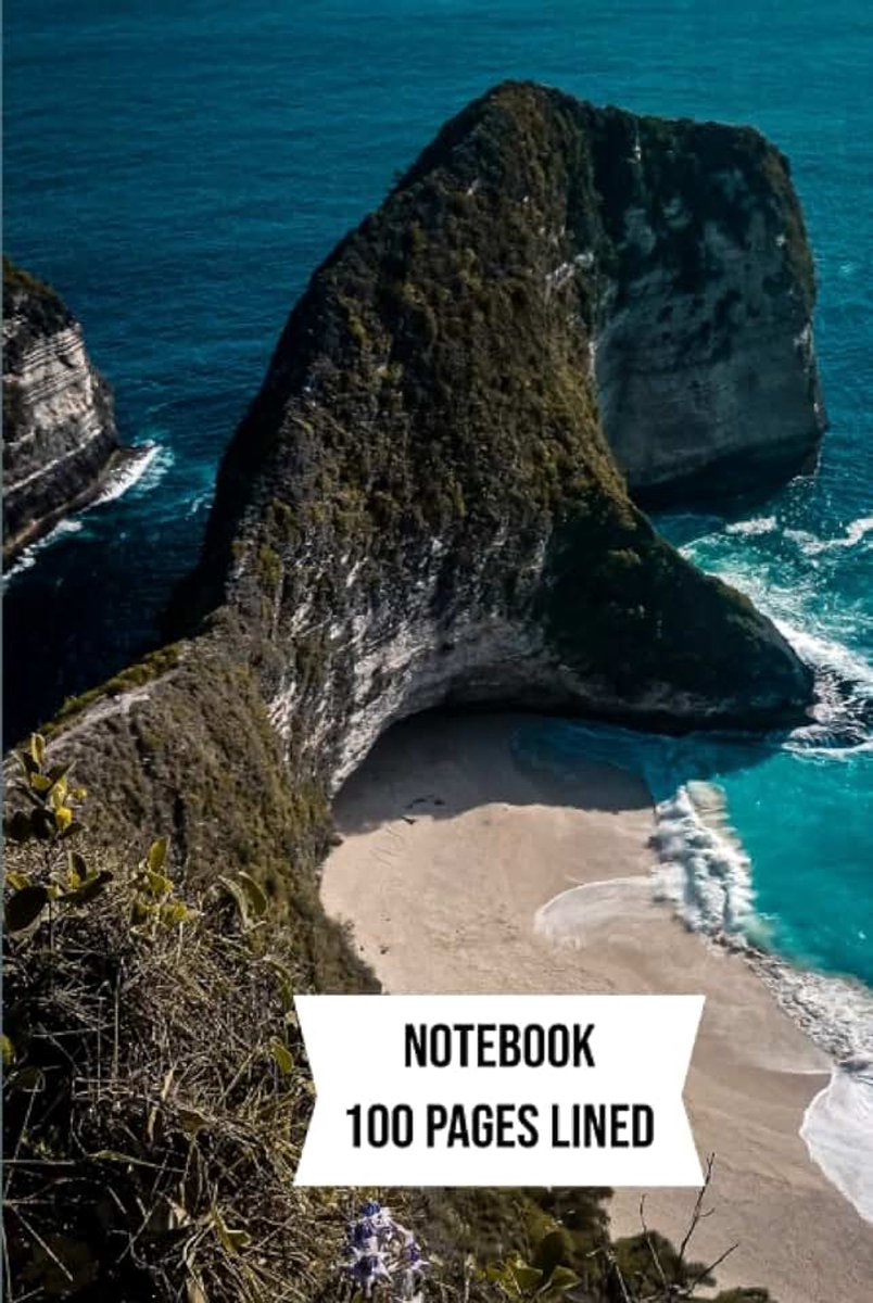100 Page Lined Nusa Penida Notebook Hardback 6 x 9