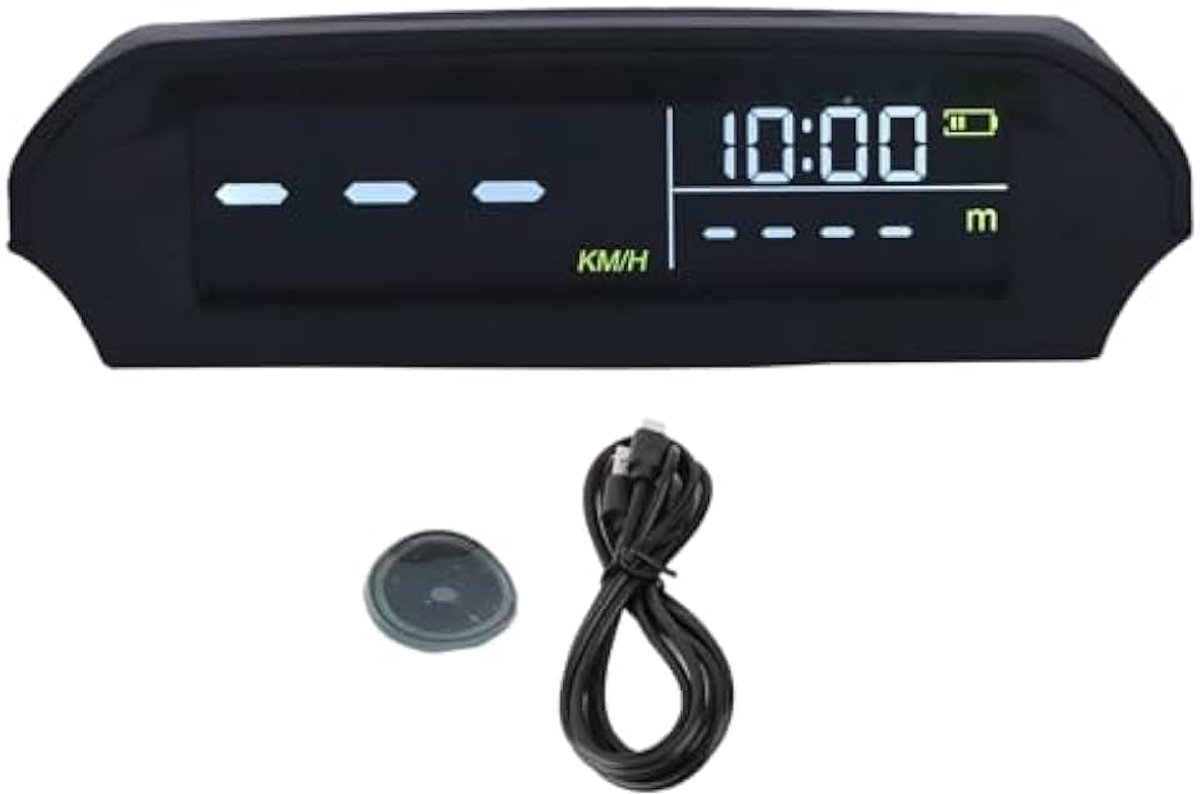 Auto HUD Head UP Display Multifunctionele Projector GPS Snelheidsmeter Solar Opladen Voertuig Overhead Video Display