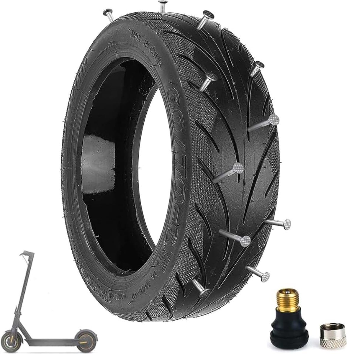 Max G30 banden 60/70-6.5 tubeless banden explosieveilige scooterbanden voor Segway Ninebot Max G30/Max G30D scooter zelfherstellende band slijtvaste vervangingsbanden (1 stuks)