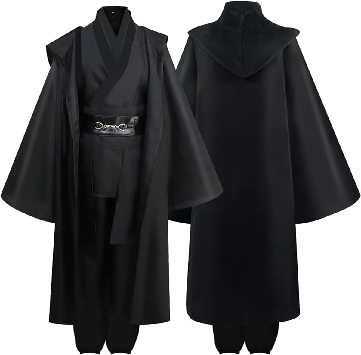 Jedi kostuum voor heren, Jedi jurk, Jedi kleding, Jedi ridder, middeleeuwse tuniek, complete set voor Halloween, carnaval, S