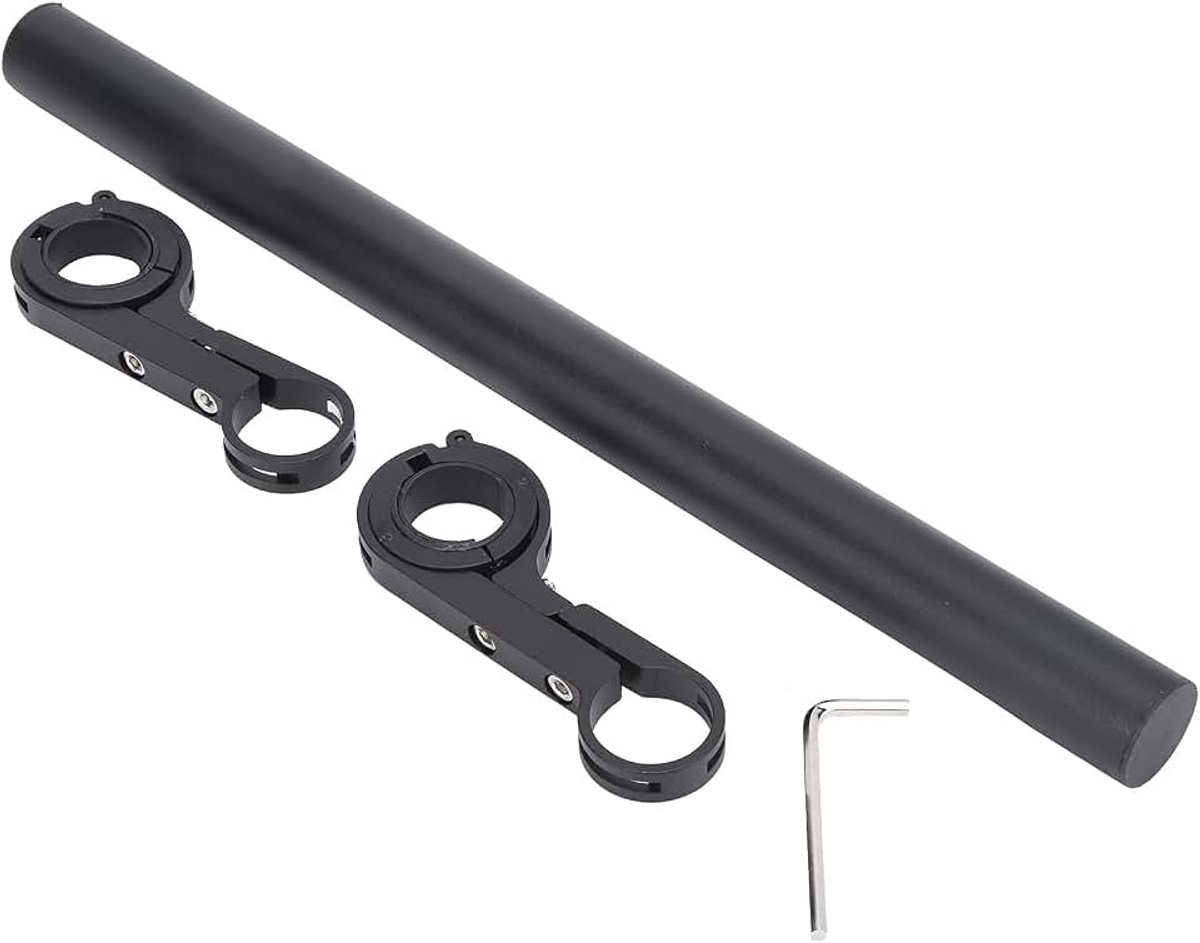 Fietsstuurverlenging van aluminiumlegering, 30 cm montagestang voor fietskoplampen, voor motorfietsen