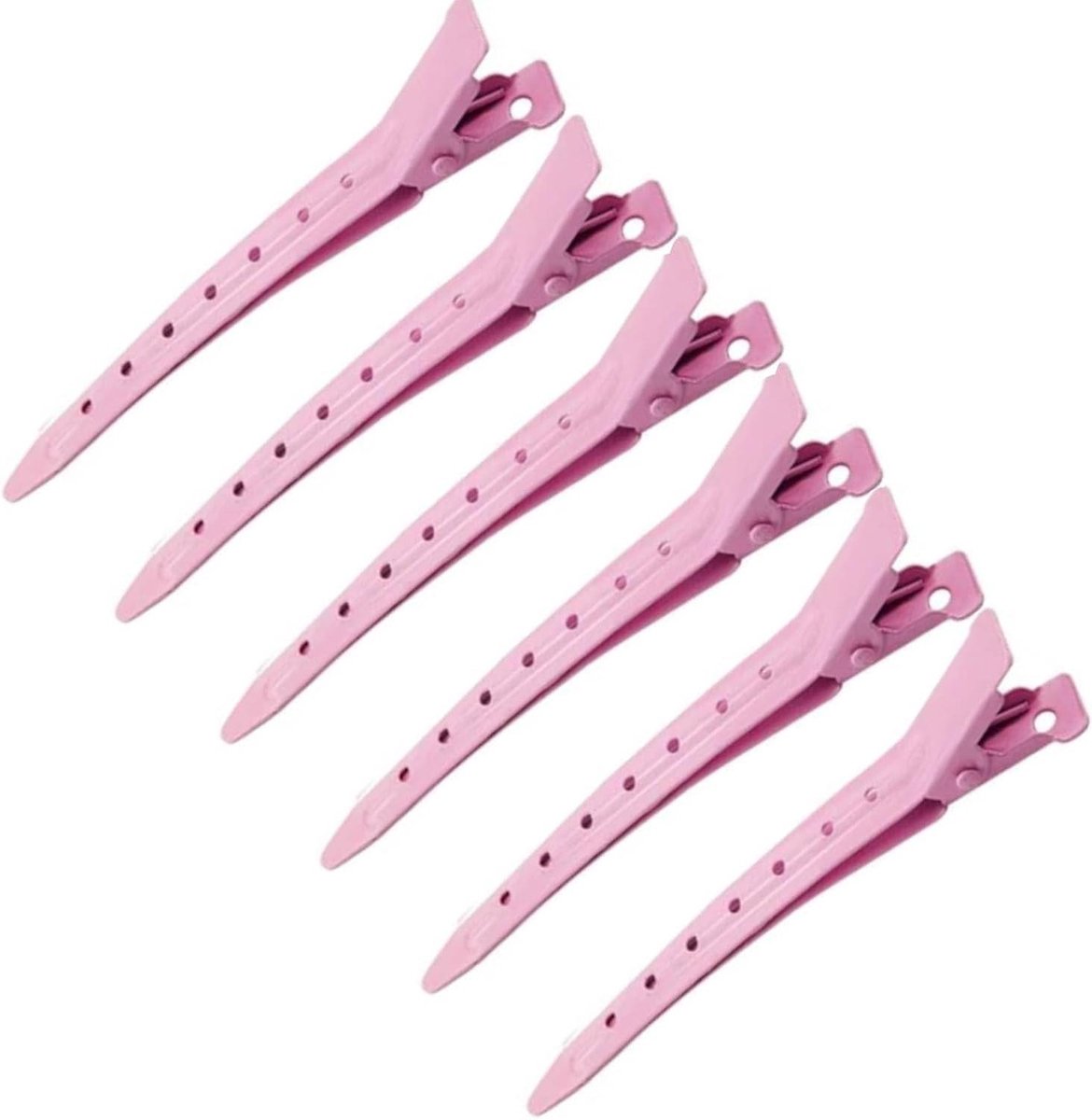 Krokodillentang Set - Haarclips Kappers - Haar Styling - Roestvrij Staal - 24 Stuks - Roos