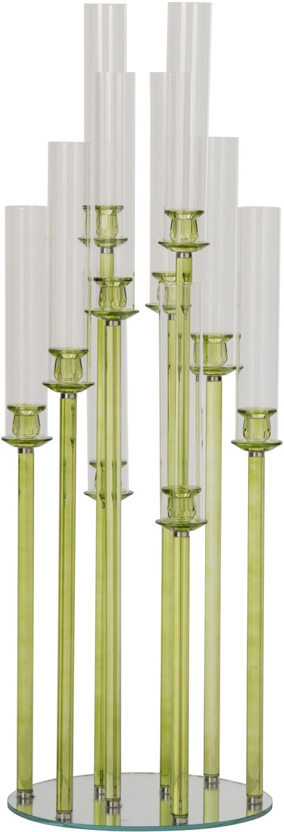 J-Line kandelaar - kristal - groen