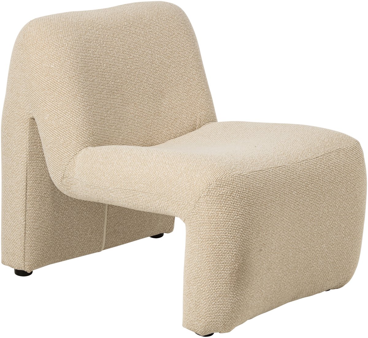 J-Line Chaise longue Margo - multiplex/stof - ecru