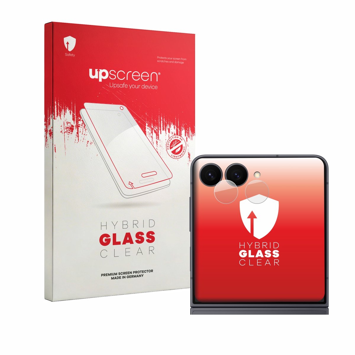 upscreen - Screenprotector voor Samsung Galaxy Z Flip 8 (ALLEEN Camera Lens) - Folie Beschermfolie Beschermglas transparant