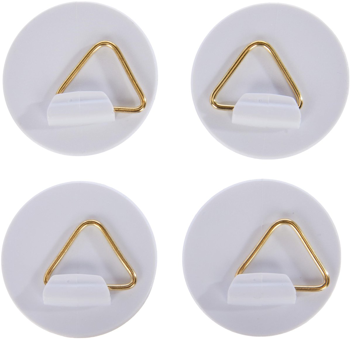 6 1716 700 - wandplaathouder, zelfklevend, ca. 40 mm, 4 stuks, draagkracht elk ca. 500 g, voor het eenvoudig ophangen van borden