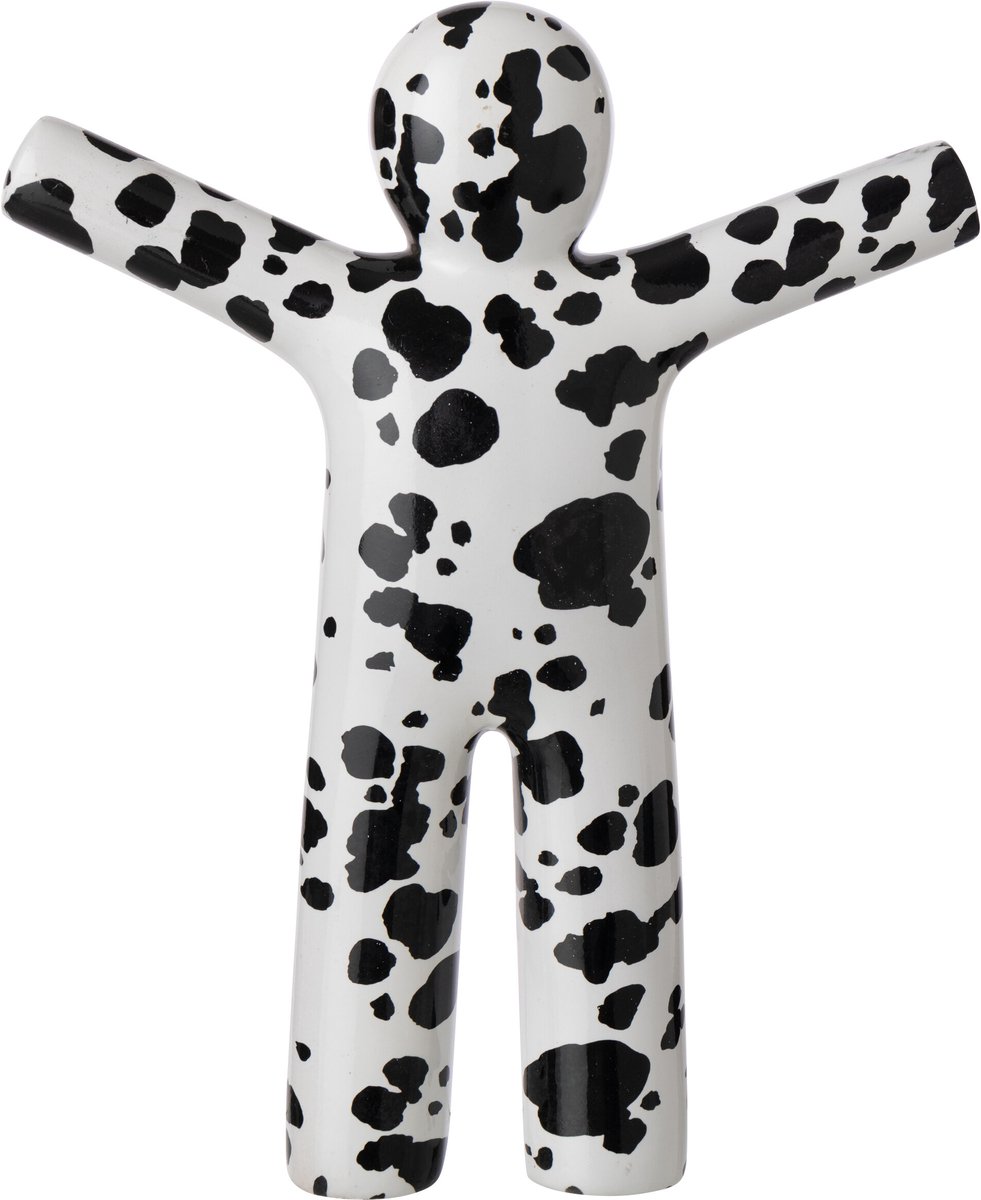J-Line P’tit Maurice dalmatiër - polyresin - wit/zwart - large