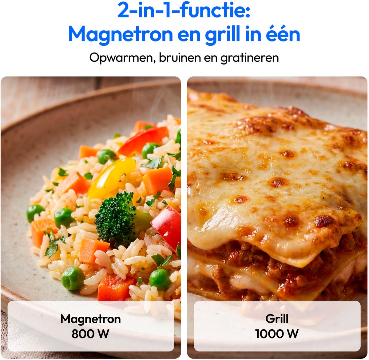 MEDION Retro magnetron met grill - zandbeige thumbnail 3