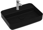 Isvea Infinity Wastafel Rechthoekig - Zwart