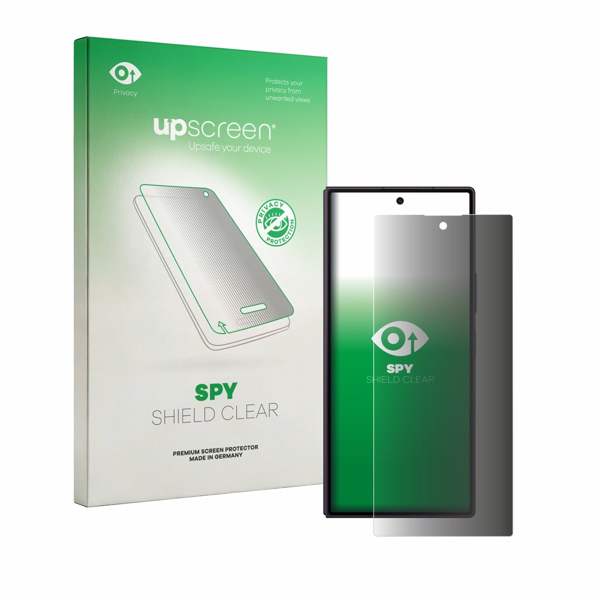 upscreen - privacy screenprotector voor Samsung Galaxy Z Fold 8 Ultra - Folie Beschermfolie Blauwlichtfilter