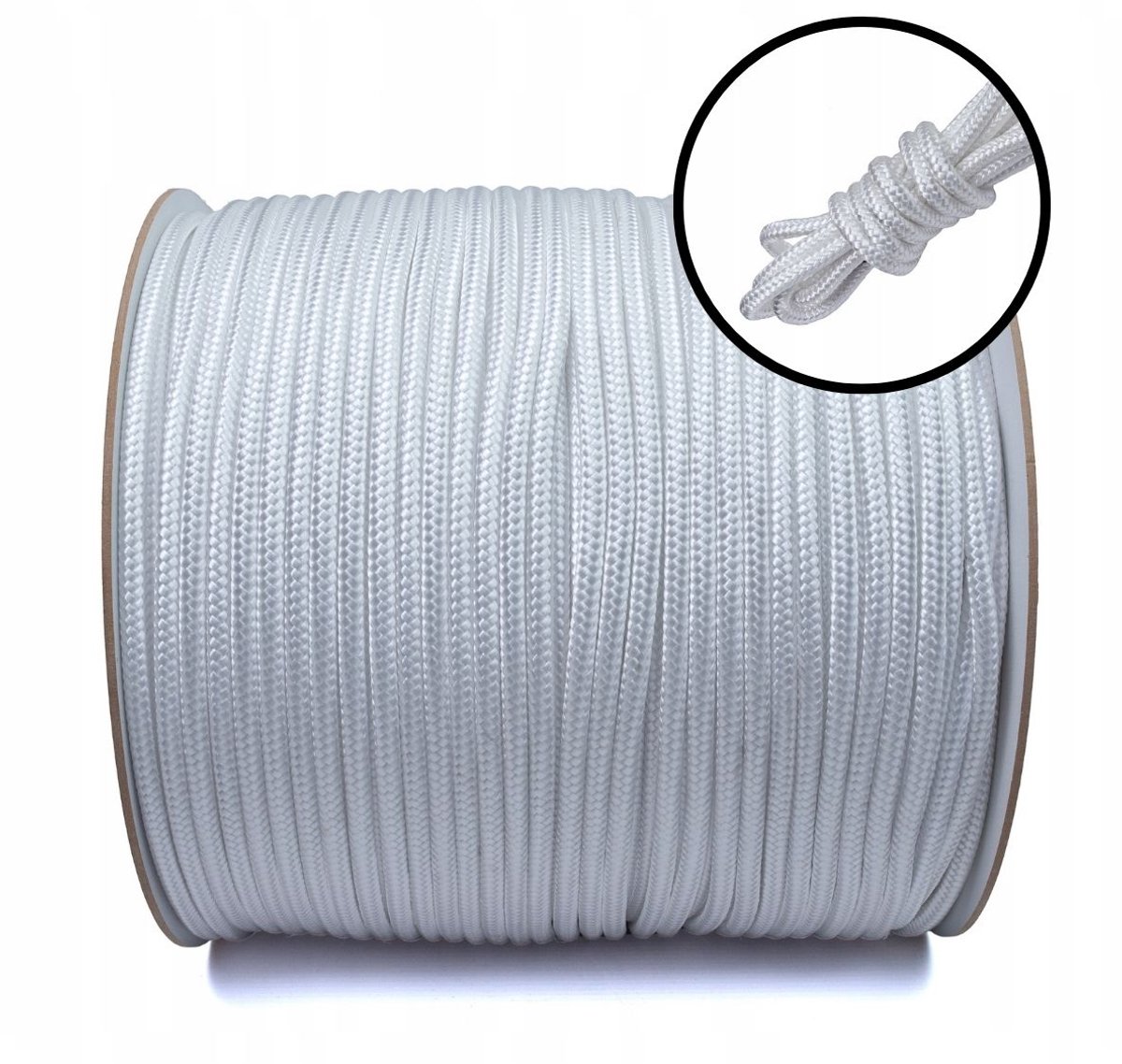 Sterke PP Touw Wit Gevlochten Zeilkoord 12mm 50m