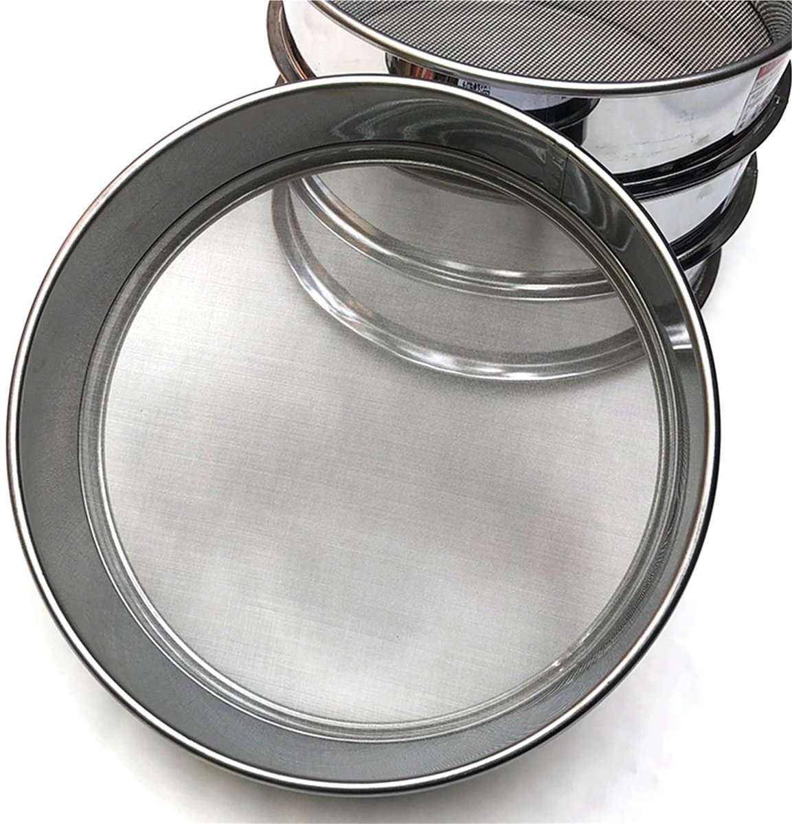 1 stuk 2-500 Mesh 304 RVS Filterzeef Herbruikbare bloemzeef Zeef Shakers(2 Mesh 12.5mm,10cm)