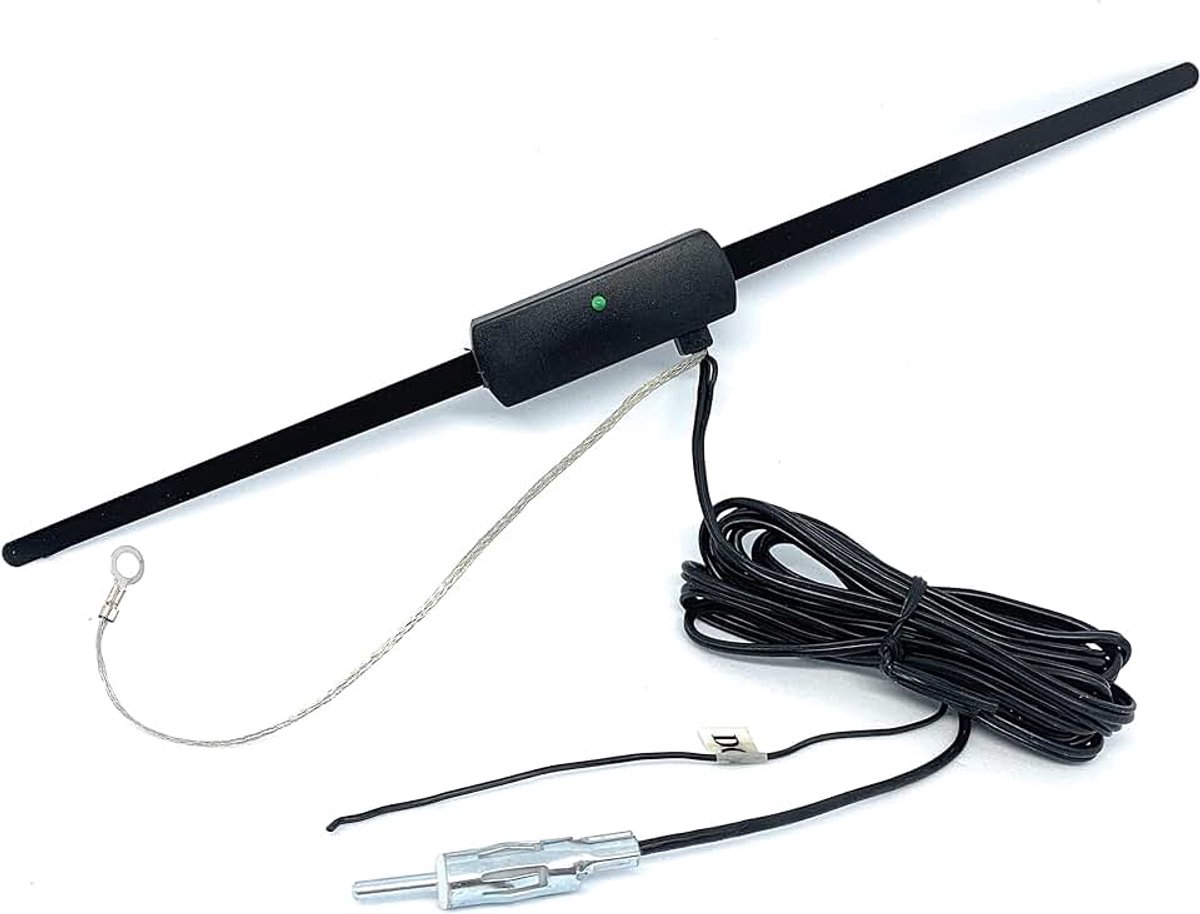 Antenne Autoradio, Versterkt, FM Binnen, Zelfklevend voor Auto, Vrachtwagen, Camper