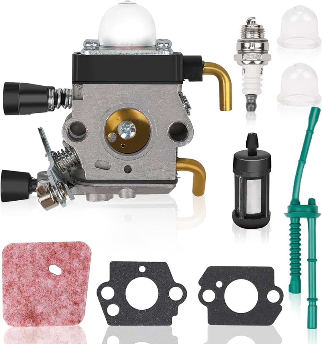 Grasmaaier carburateur set voor STIHL FS45C FS45L FS55 C FS55 T FC55 KM55R HL45 bevat een complete set carburateuraccessoires