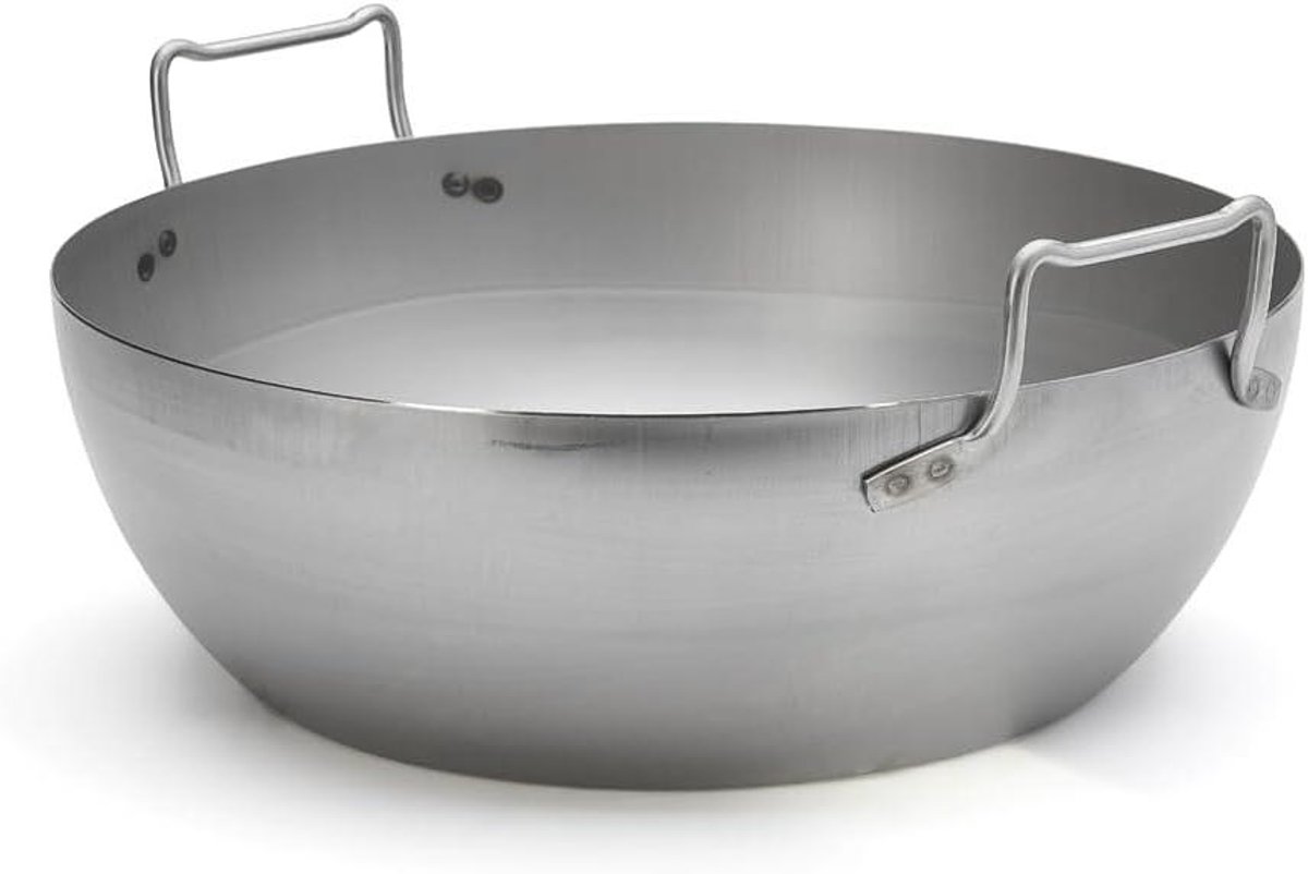Frituurpan - Basse Lyonnaise - Professioneel Frituren - Roestvrij Staal - 45 cm - Zwart