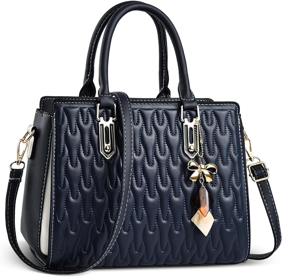 Dames Handtas - Schoudertas Portemonnee - Dagelijks Gebruik - Waterproof PU Leer - 30 cm Breed - Elegant Zwart
