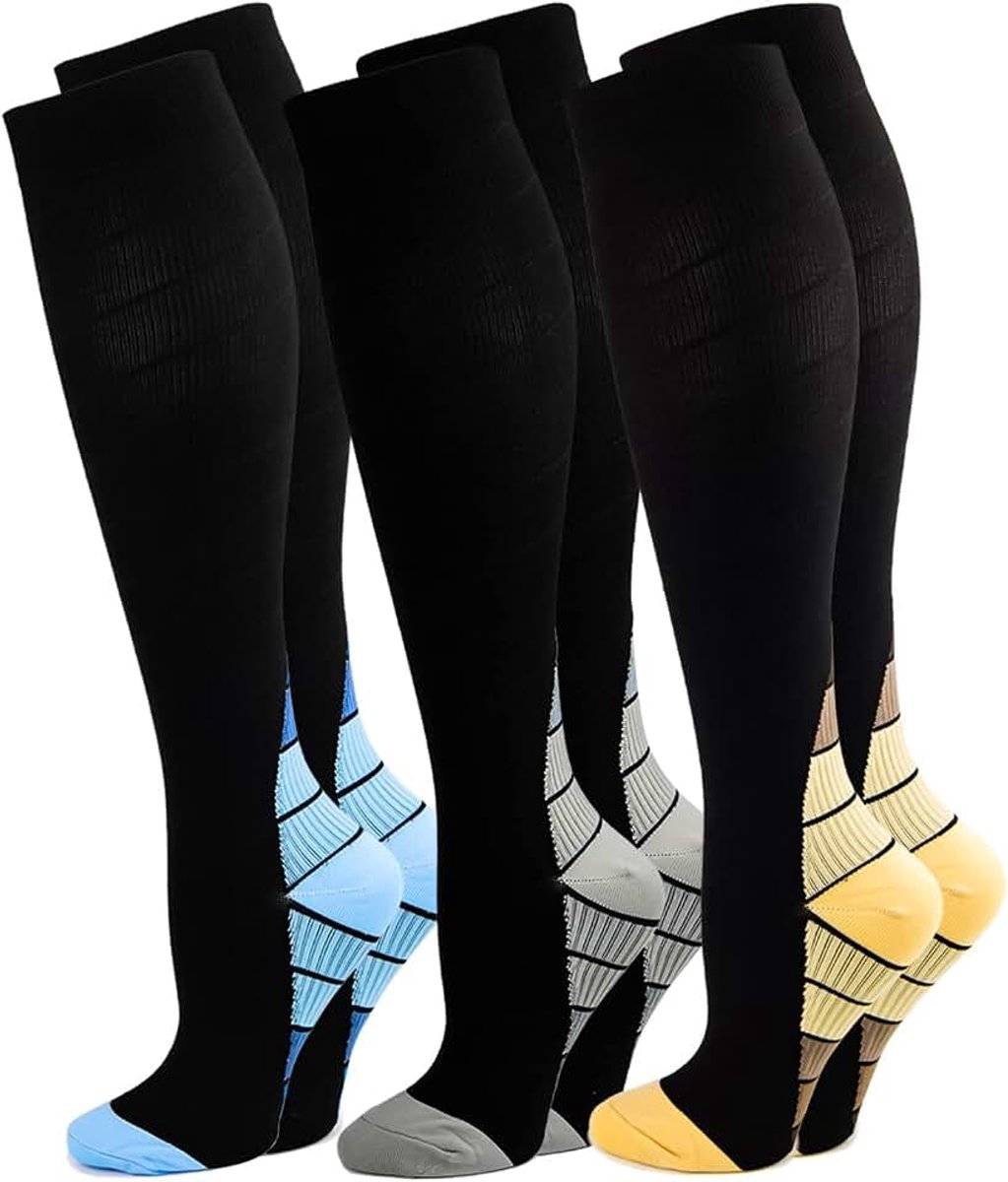 Kousen voor dames en heren, voor sport, hardlopen, vlucht, reizen, zwangerschap, medische compressiesokken, steunkousen