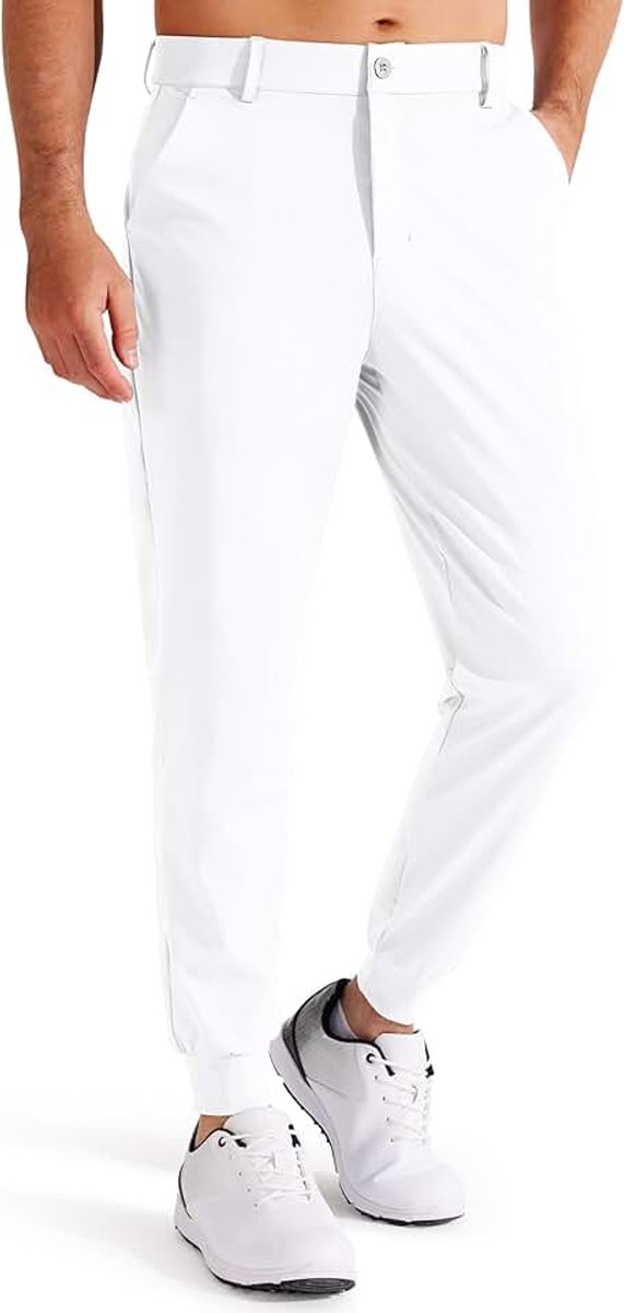 Heren Golf Joggingbroek 4-Weg Stretch Slim Fit Golfbroek Atletische Jogger broekCasual voor met Zakken