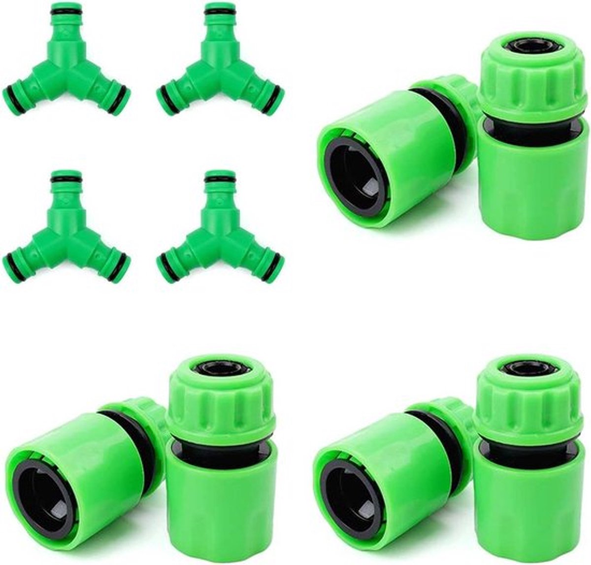 Y-vormige water slangconnectoren en slang koppelingen, 1/2 inch, tuin irrigatie, snelle aansluiting voor waterleidingen en schoonmaakwerkzaamheden