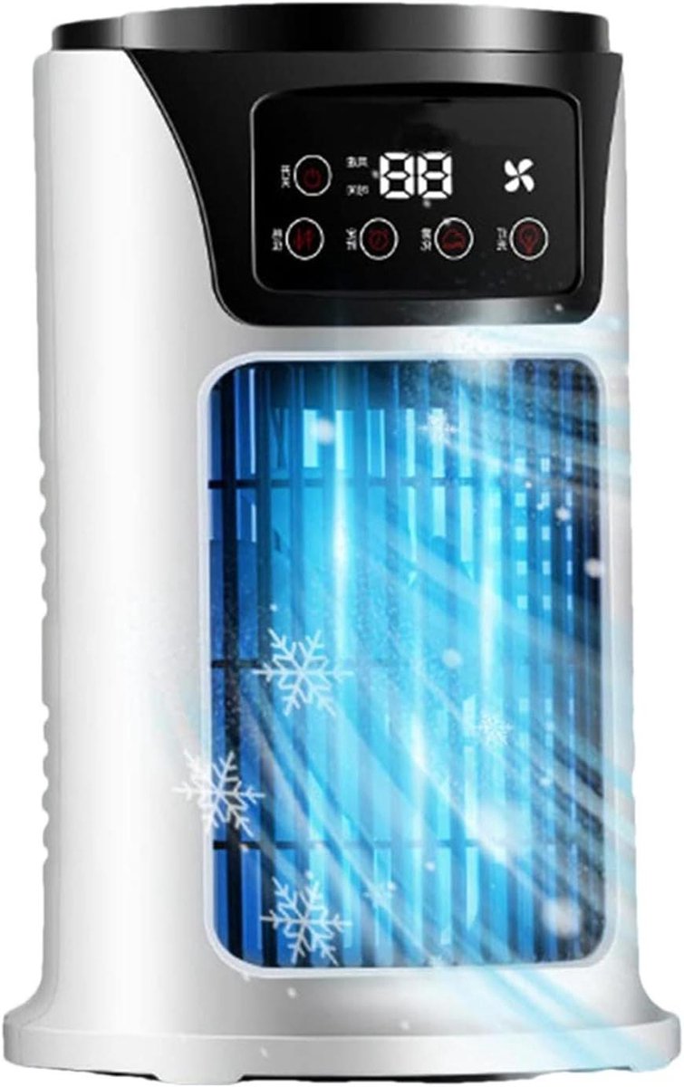 Luchtkoeler - Ventilator - Persoonlijke Koeling - Draagbaar USB-model - 1.76 Pond - Wit