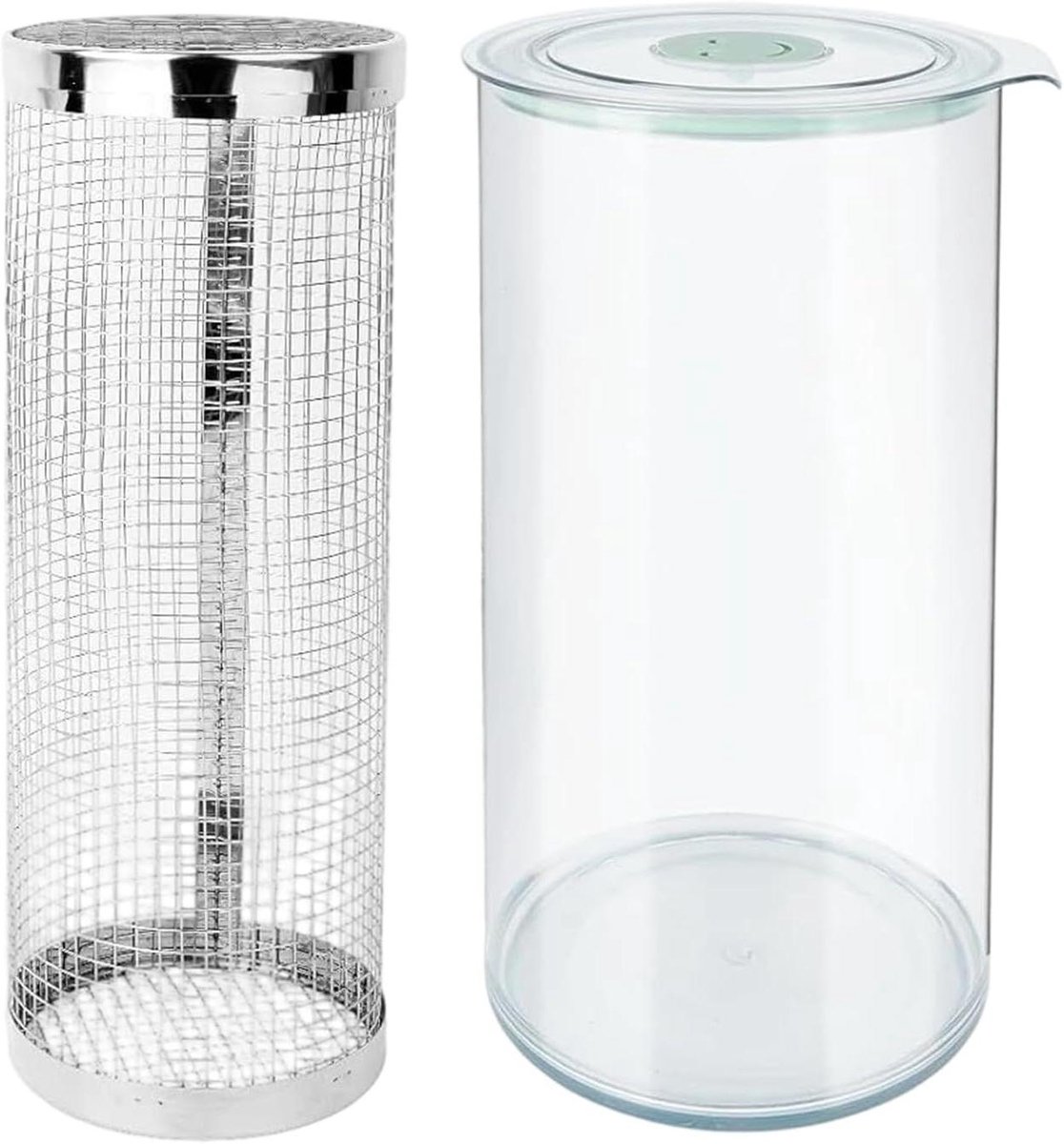 Kip Panier Kom - Schudbeker Mixer - Maaltijd Bereiden - 360 Graden Menging - 20cm Breed - Transparant