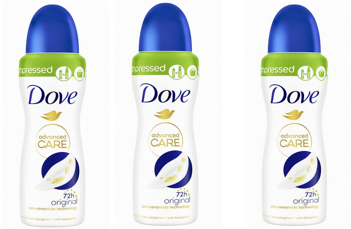 Dove Deo Spray Compressed - 3 x 100 ml
