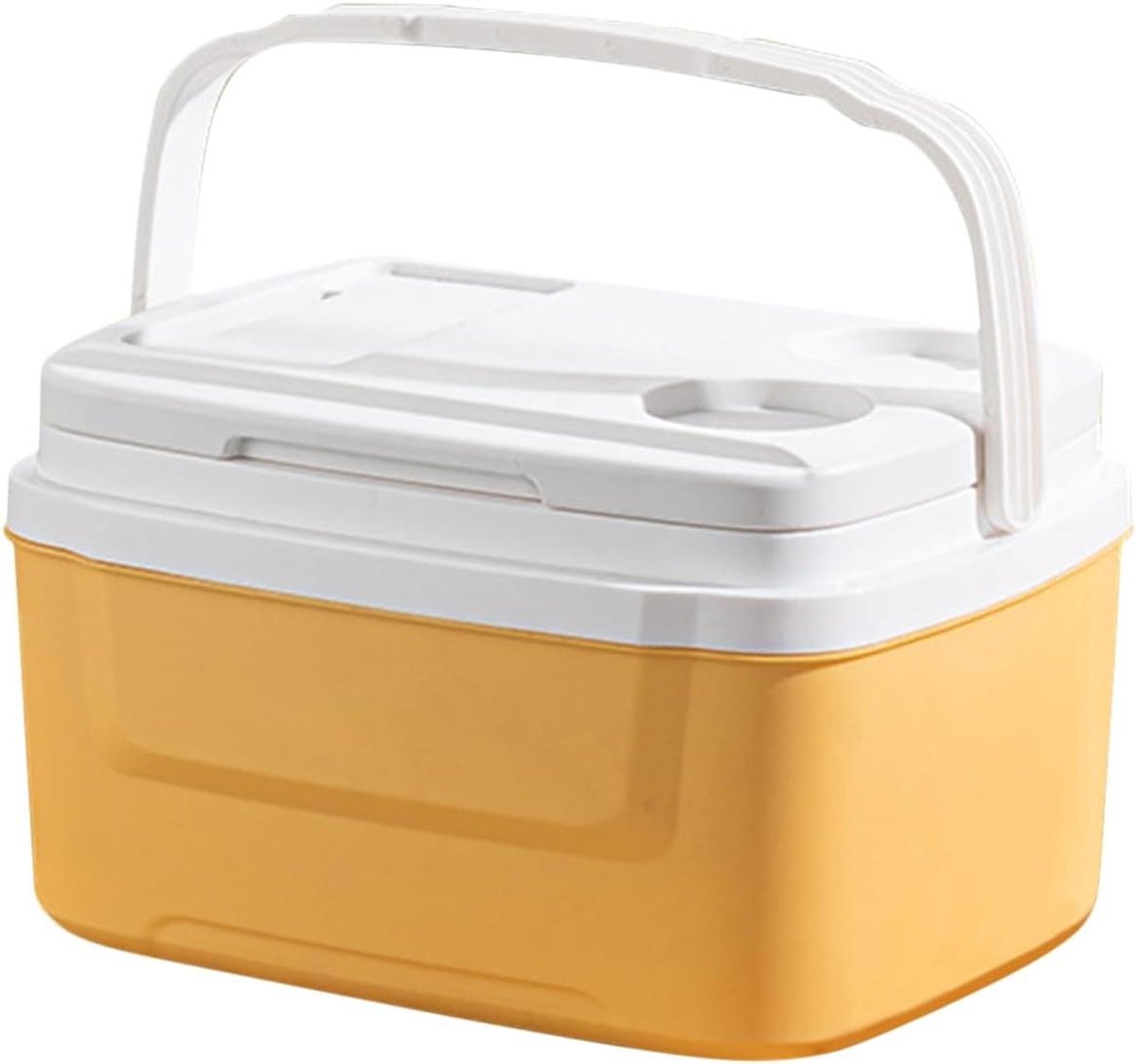 Camping Koelbox - Isolatiekoeler Picknickbox - Voedsel Koel Houden - Lekvrij Ontwerp - 8 Liter - Geel