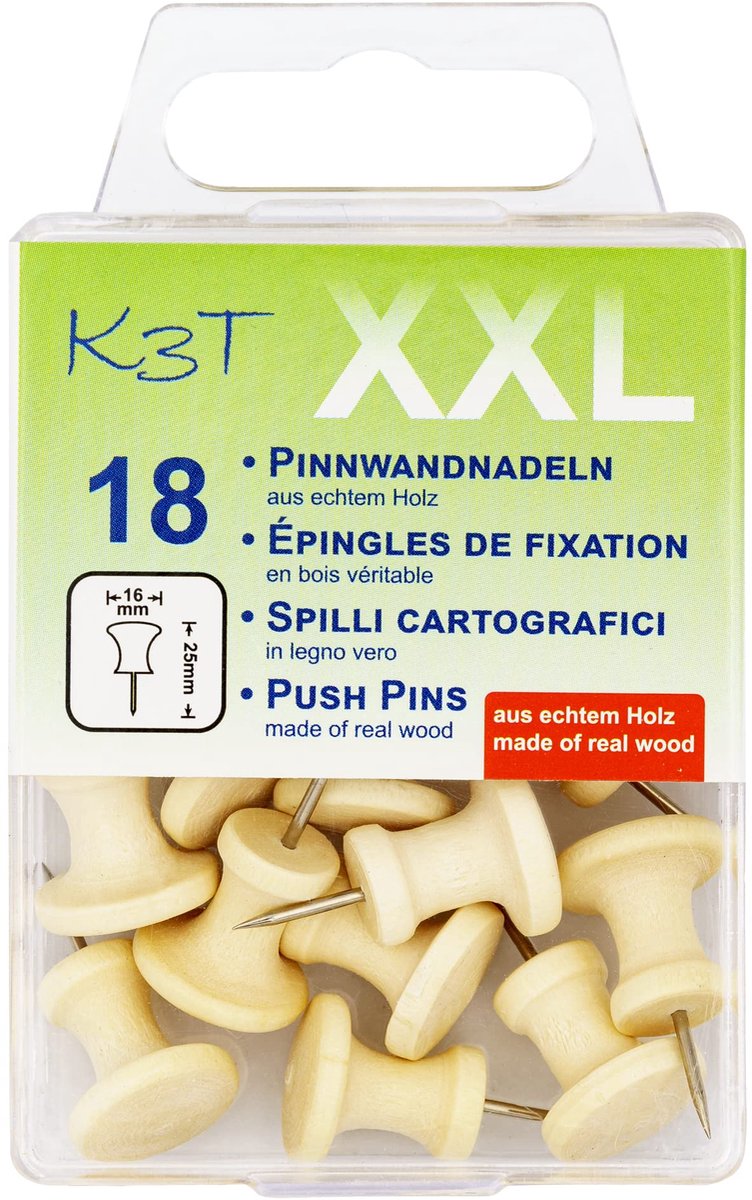 Priknaalden XXL 18 stuks - echt hout - duurzaam - perfect voor knutselen - SnelShoppen