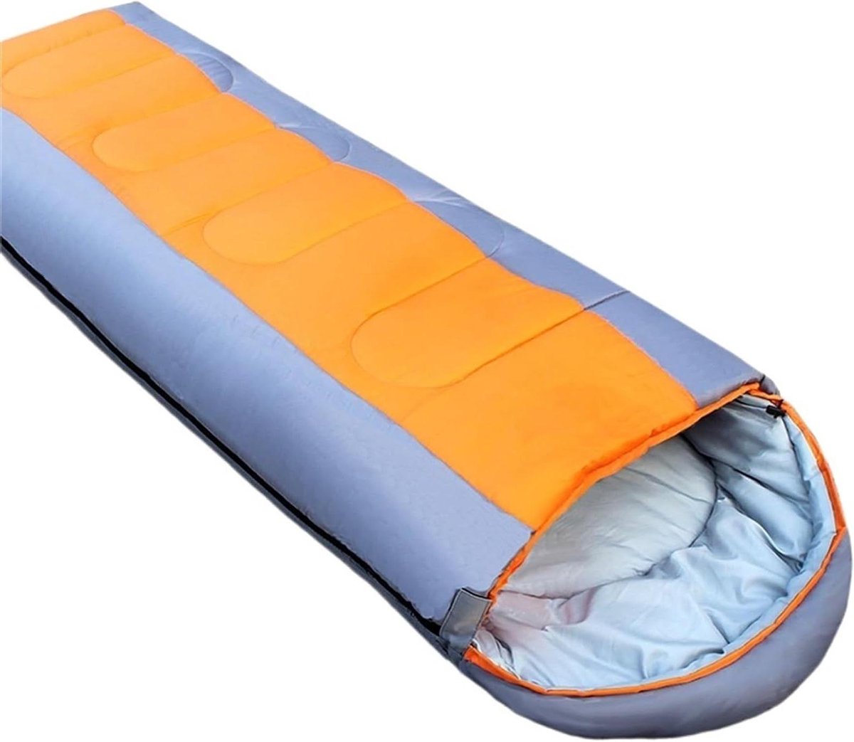 Slaapzak Katoen - Envelop model - Buiten kamperen - Lichtgewicht ontwerp - Standaard lengte - Oranje