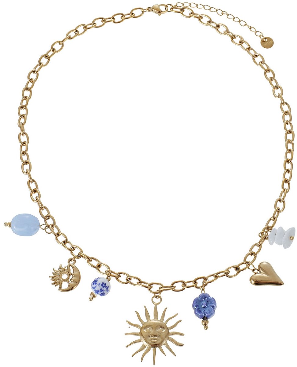 C-A17.3 N1144-015 S. Steel Necklace Charms 40-45cm