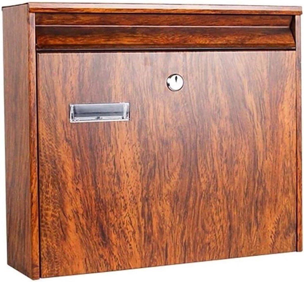 Brievenbus voor buiten - Brievenbus muur Pakketbox - Post ontvangen - Afsluitbaar met sleutel - 36x10x32cm - Grijs