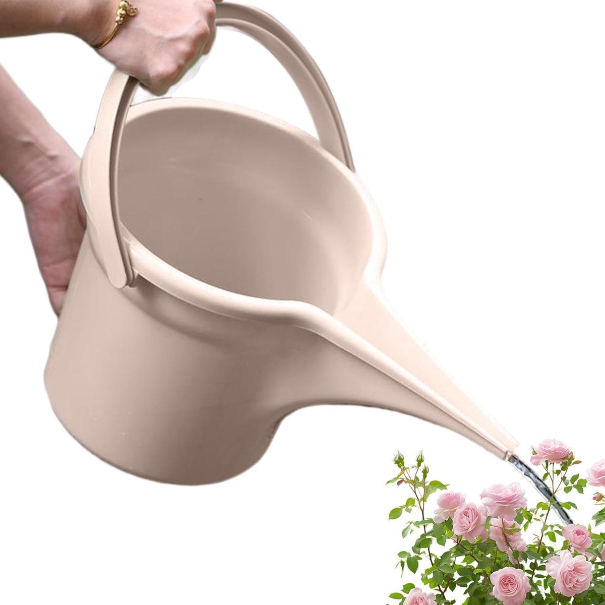Tuingieter 5L - Waterkan Planten - Planten Water Geven - Lange Smalle Tuit - 5 Liter - Roze