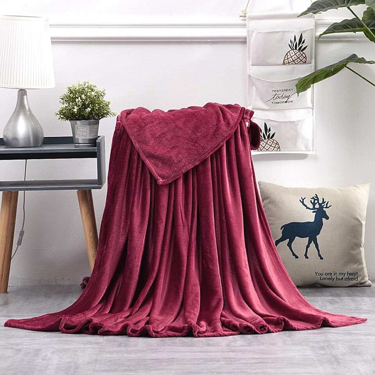 Fleece werpdekens Reisformaat - Superzachte donzige warme stevige bedspreien voor bank Microfiber deken -9_120 * 200