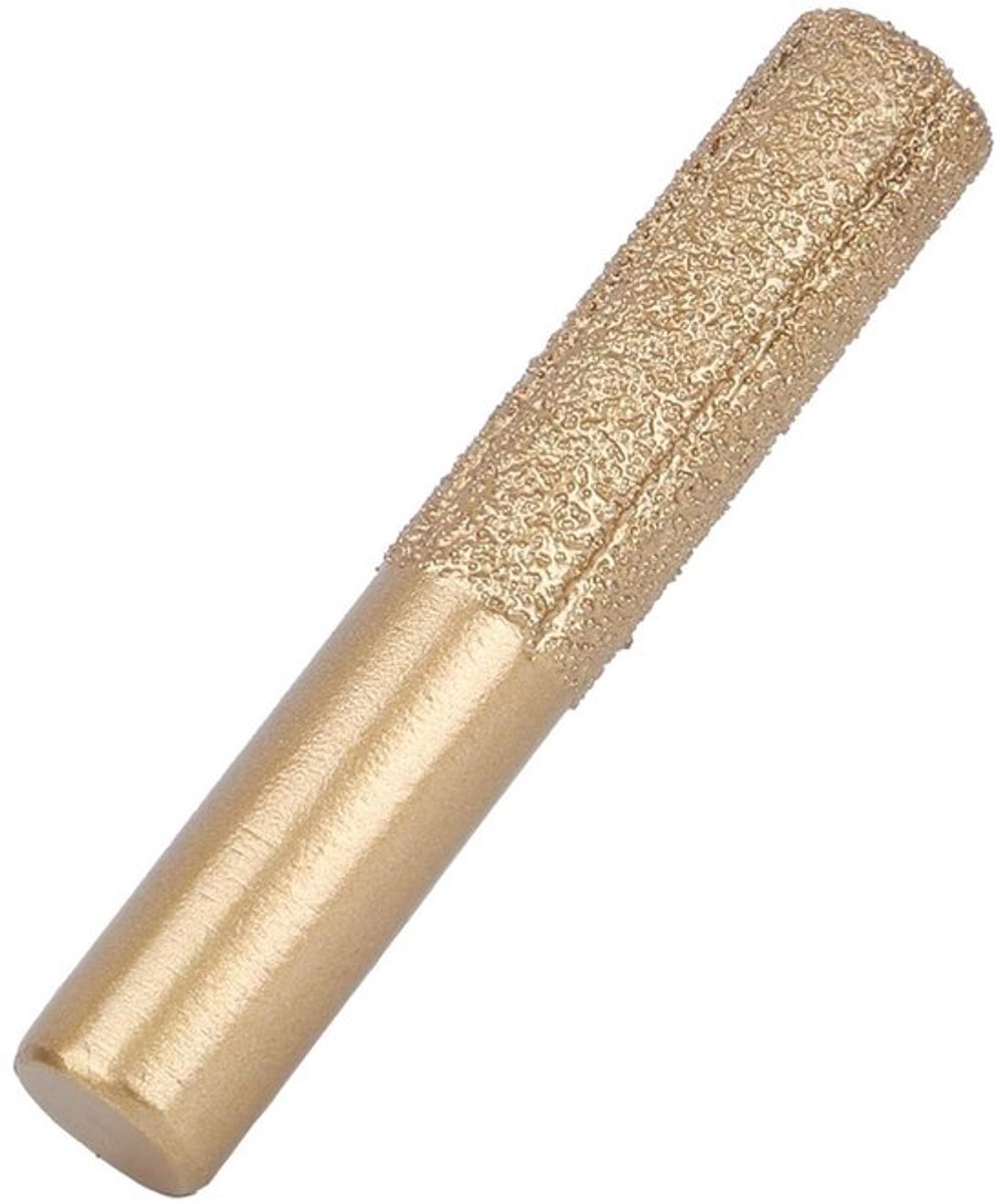 Diamantprofielwielfrees voor Graniet en Marmer - Gesoldeerd Profielwieltje voor Kwartssteen - Rechte Schacht - Naadmes - 12.7 * 13.5 * 75mm