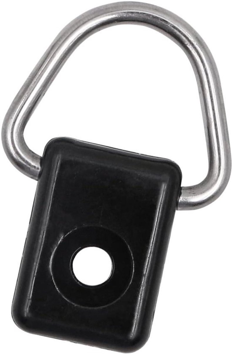 10 stuks kajak-D-ring - zwart - bevestigingslus met M6-schroeven - vissen, tuigage, zeilen - campingaccessoires.