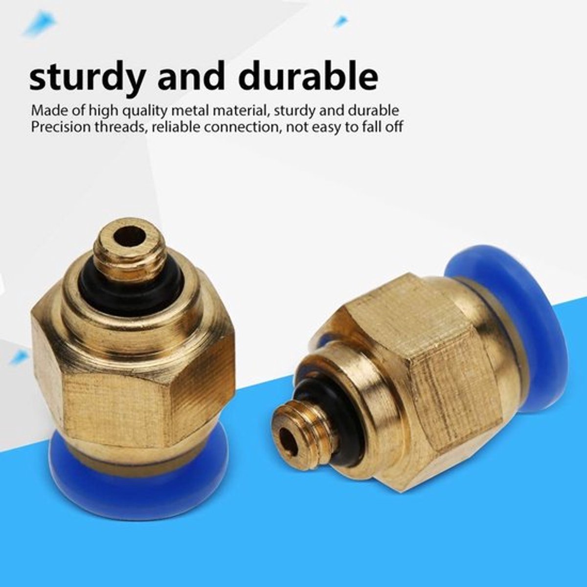 Snelkoppeling M5 - Pneumatische Verbinding - Pushconnector - 20 Stuks - 4 mm Slang - Duurzaam Materiaal - Pneumatische Fitting