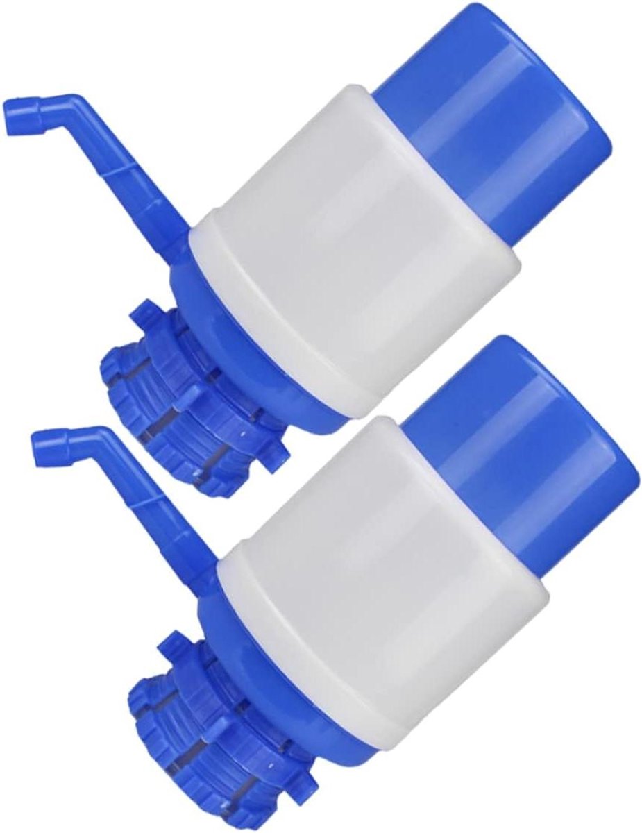 Handmatige Waterpomp - Drinkwaterpomp Bidonpomp - Water Pompen - Eenvoudige Bediening - 2 stuks - Blauw en Wit