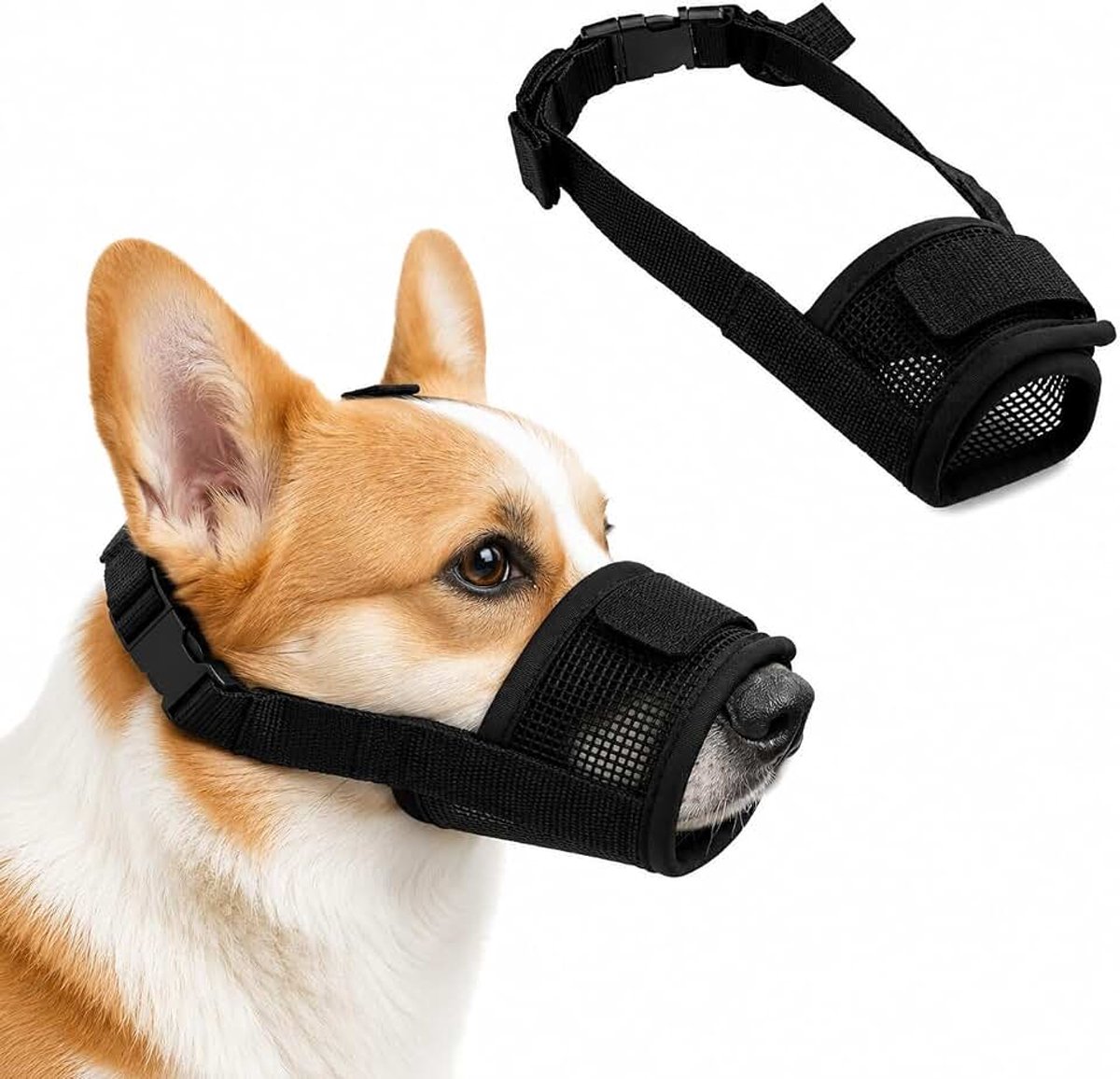 Muilkorf voor grote, middelgrote en kleine honden, muilkorf voor honden, muilkorf tegen blaffen en honden