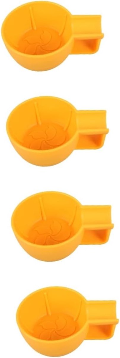 Scheerkom Set - Scheerschuim Kom - Natte Baard Scheren - Diepe Kom - 16x11.7x6cm - Geel