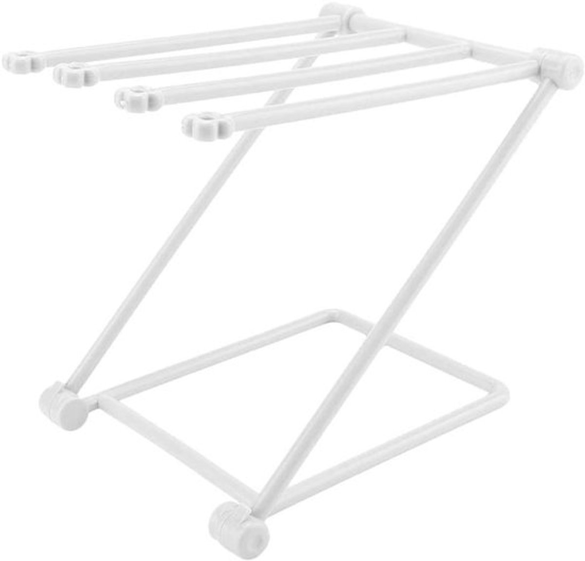 Vaatdoek Houder - Grijze Opvouwbare Plastic Organizer voor Keukenvaatdoekjes - Countertop Droogrek met Inklapbaar Stand Rack